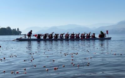 Determined Dragon Boaters Paddle in Penticton