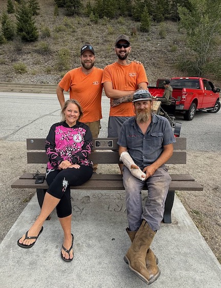 New Robuster Bench at Christina Lake Viewpoint